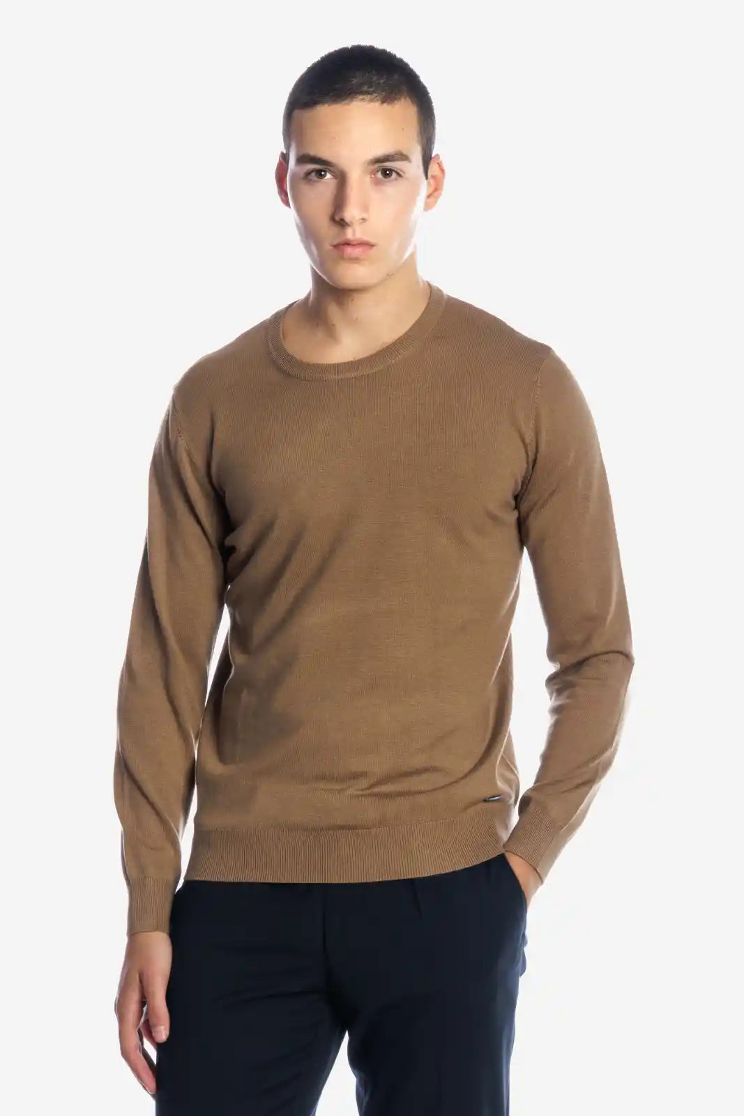 Maglia girocollo in viscosa