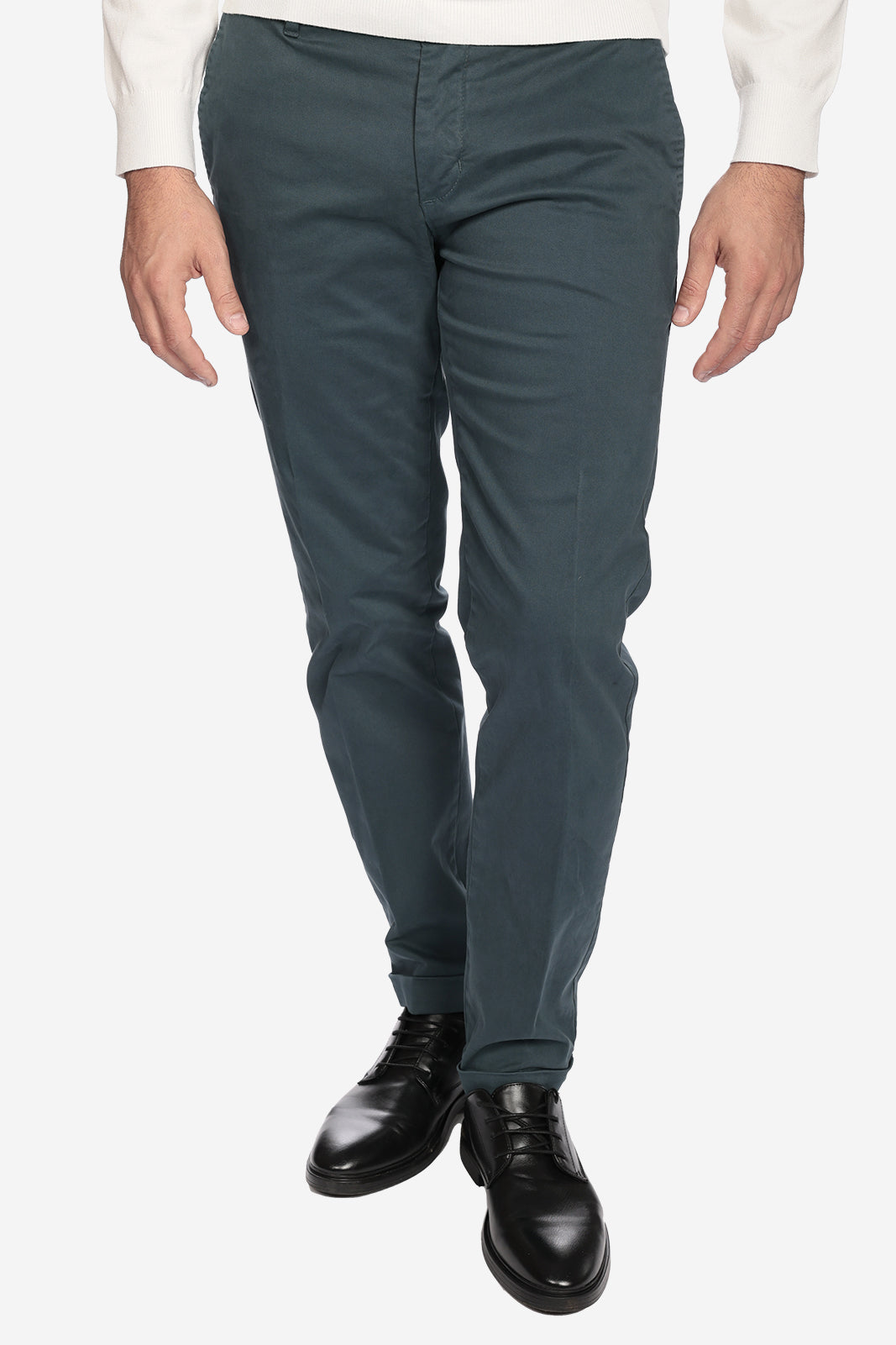 Pantalone in raso di cotone caldo