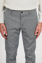 Pantalone in cotone caldo spigato