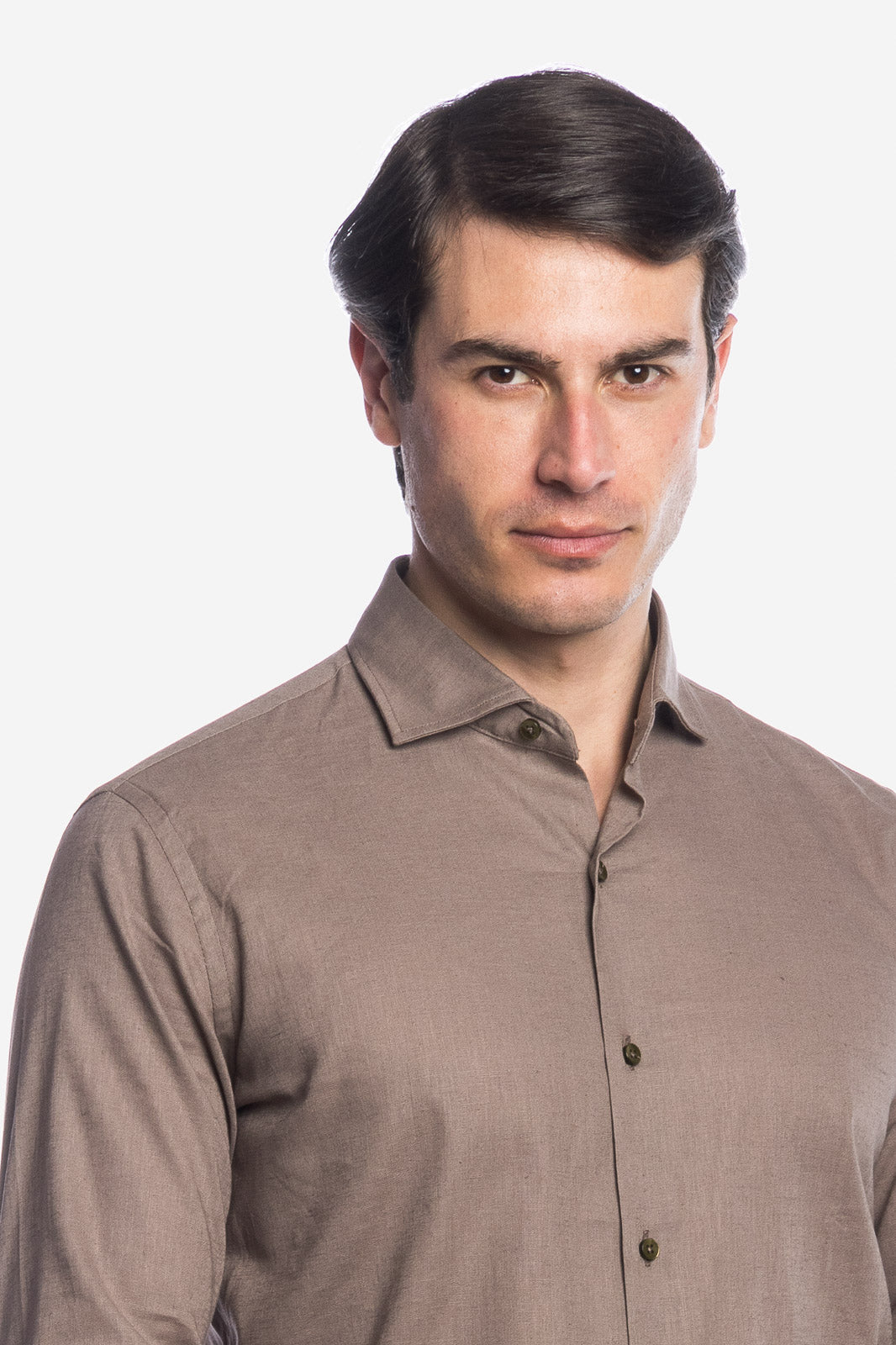 CAMICIA 100% LINO TINTA UNITA