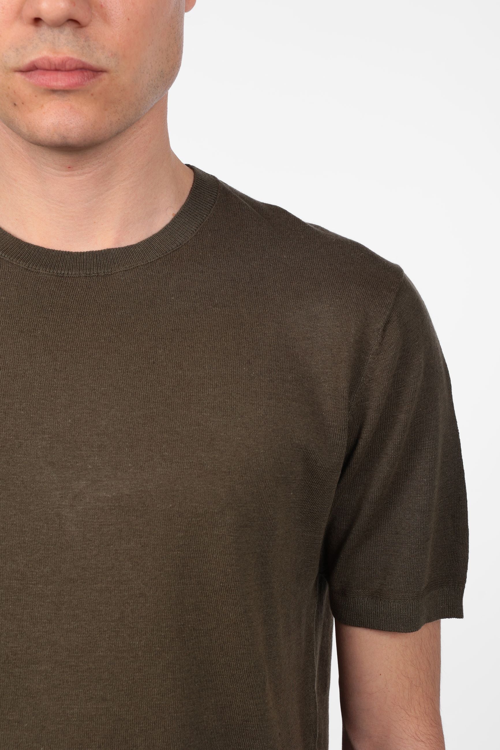 T-shirt morbidissima di misto lino e cotone