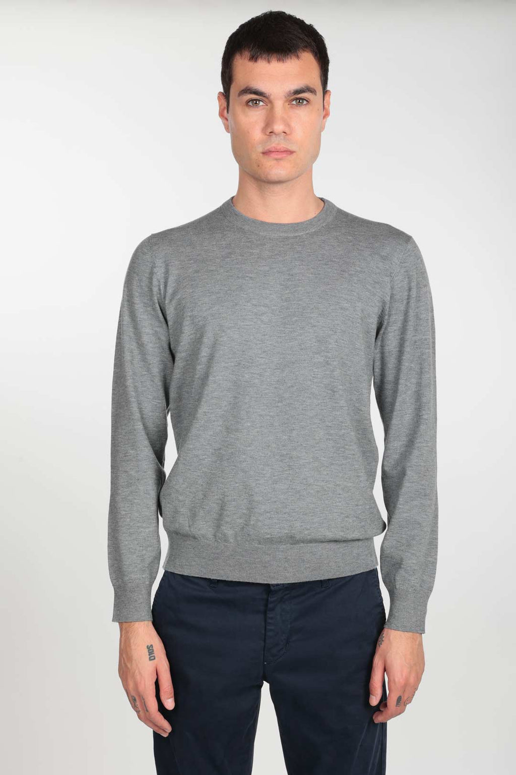 Maglia girocollo in viscosa