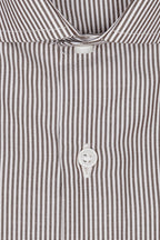 Camicia riga media in puro cotone