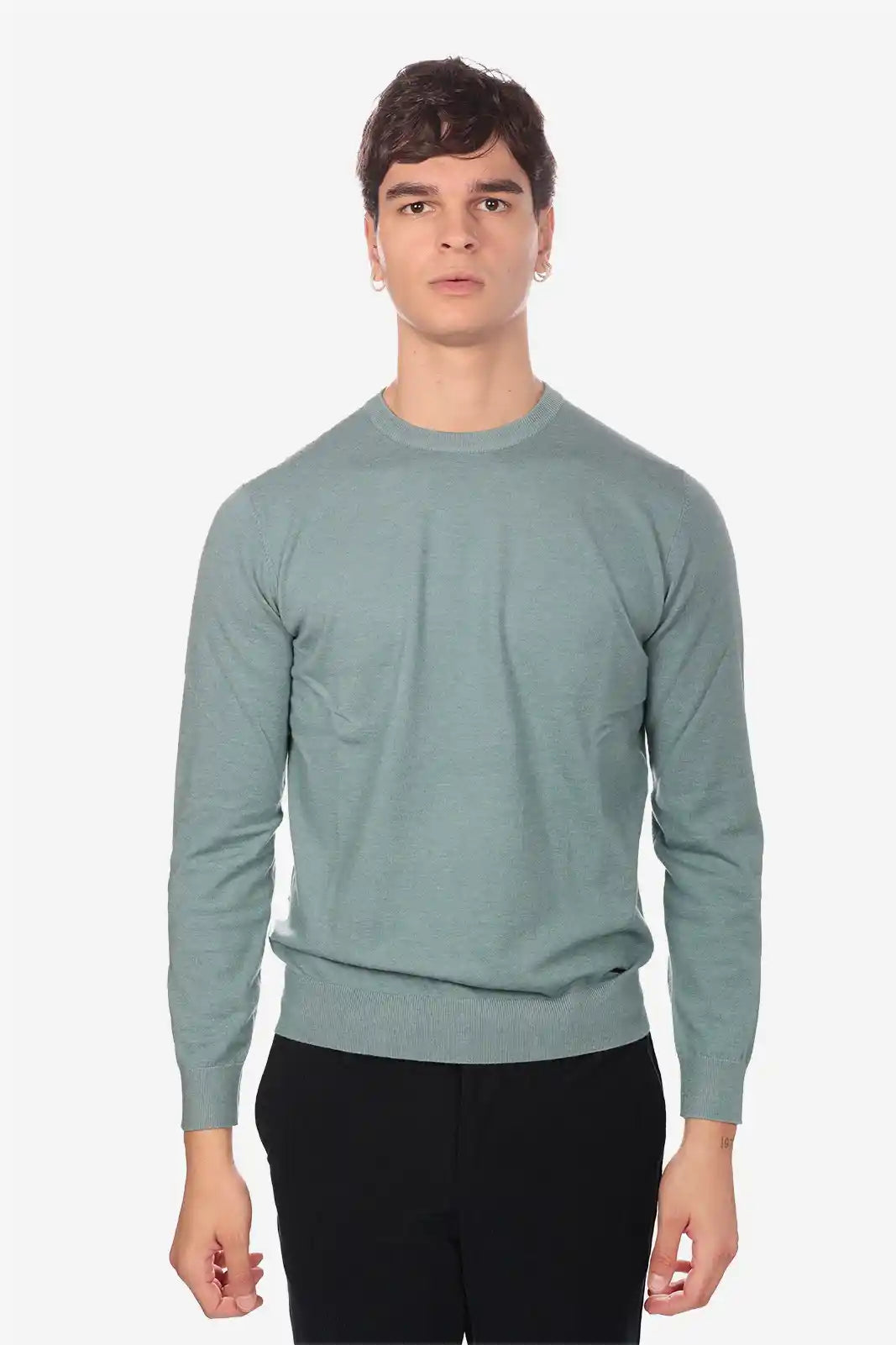 Maglia girocollo in viscosa