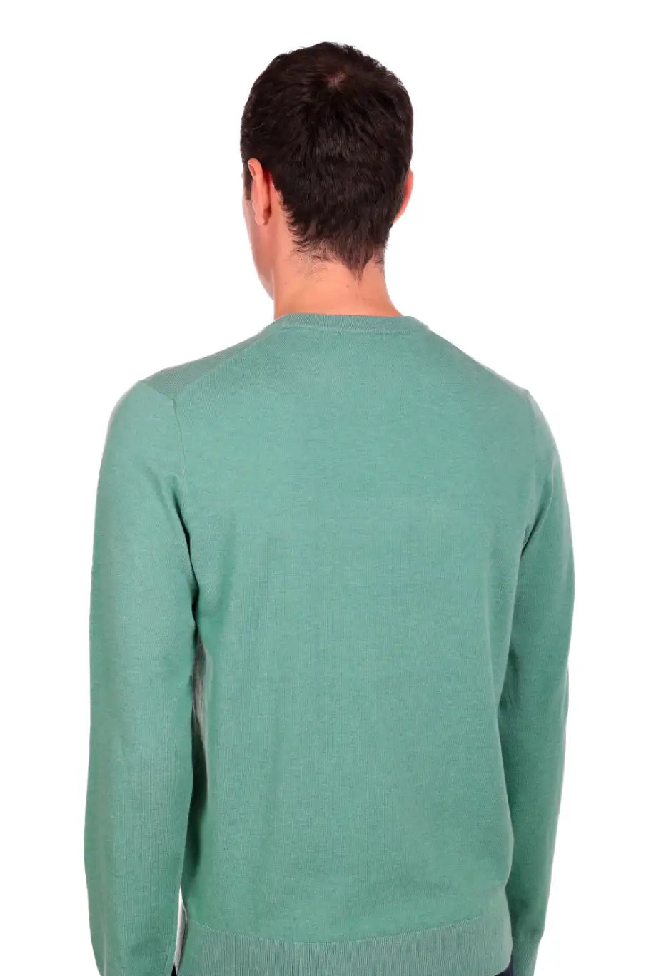 Maglia girocollo tessuto antiallergico effetto lanato