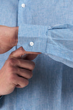 Camicia 100% lino in tinta unita di Sorrento