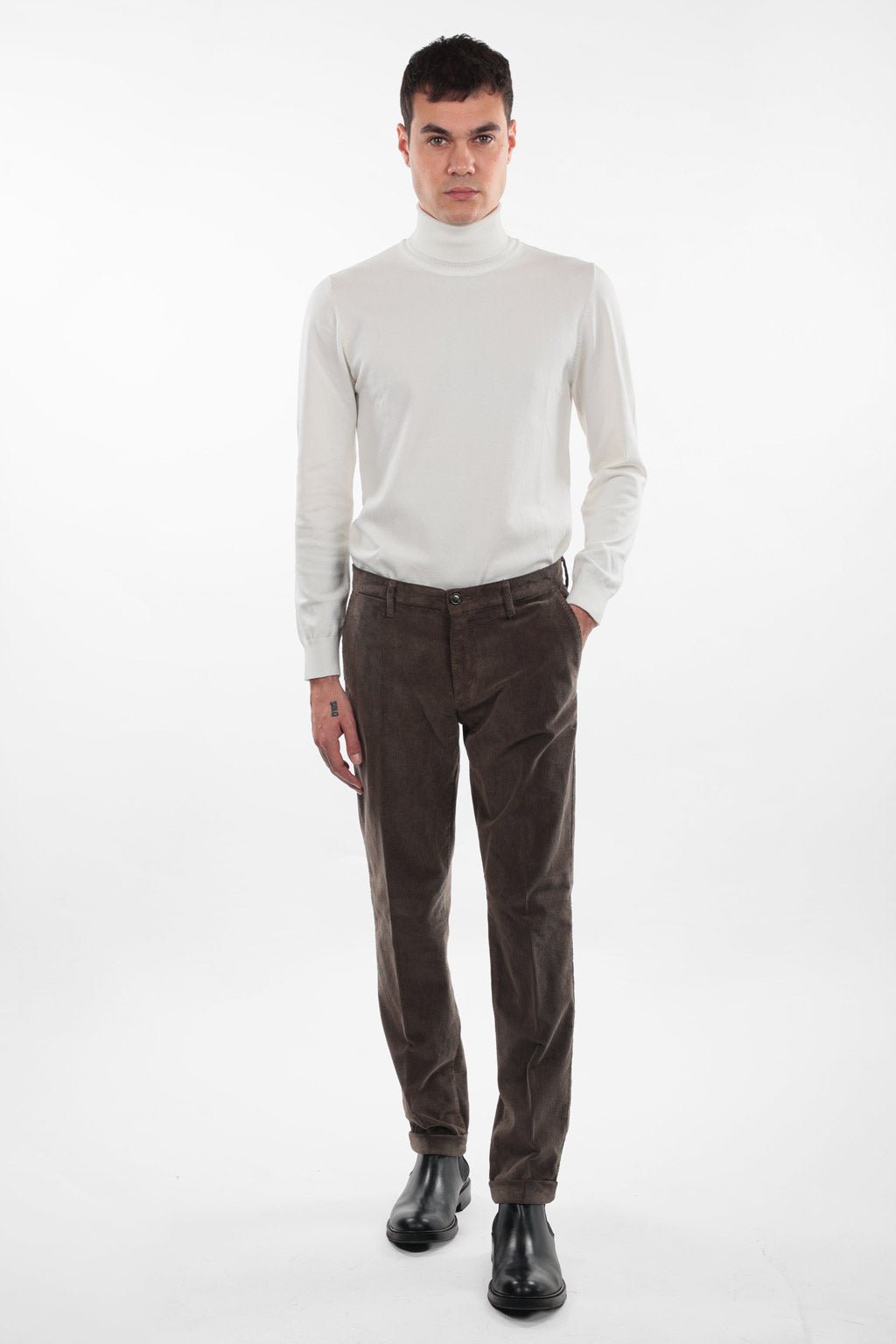 Pantalone in caldo cotone velluto