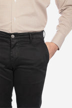 Pantalone in raso di cotone caldo