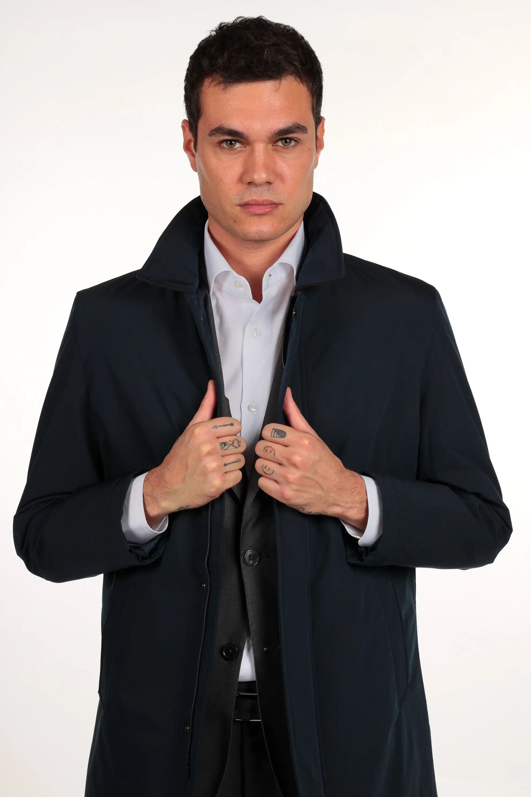 Trench con chiusura zip impermeabile