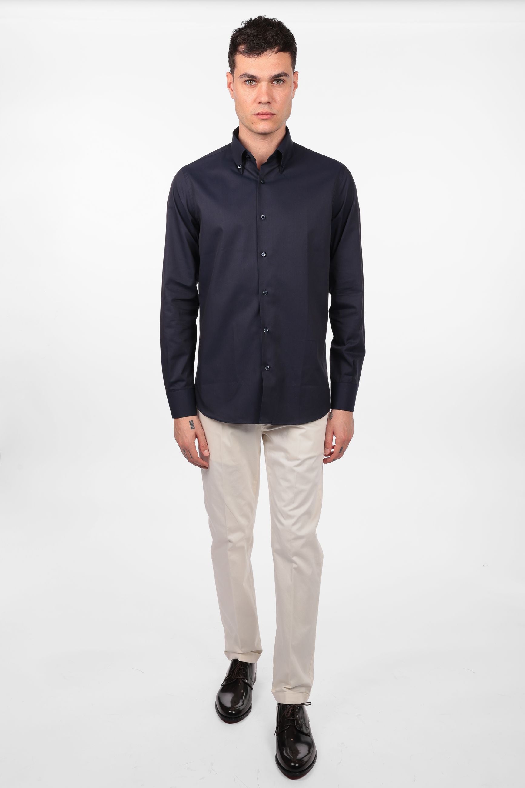 Camicia 100% cotone botton down twill