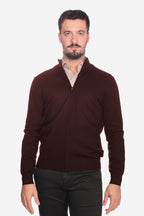 Maglia con zip in viscosa