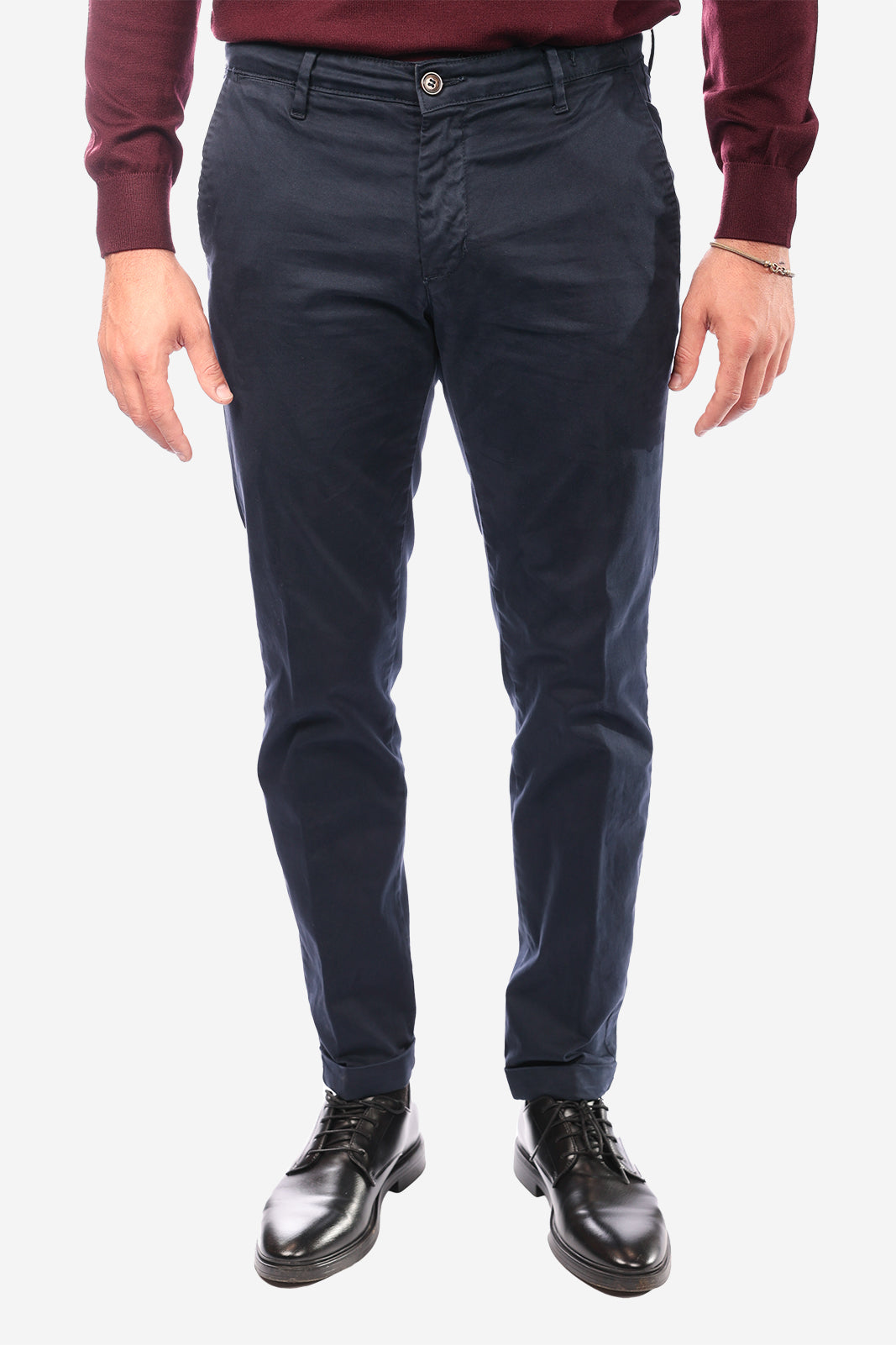 Pantalone in raso di cotone caldo