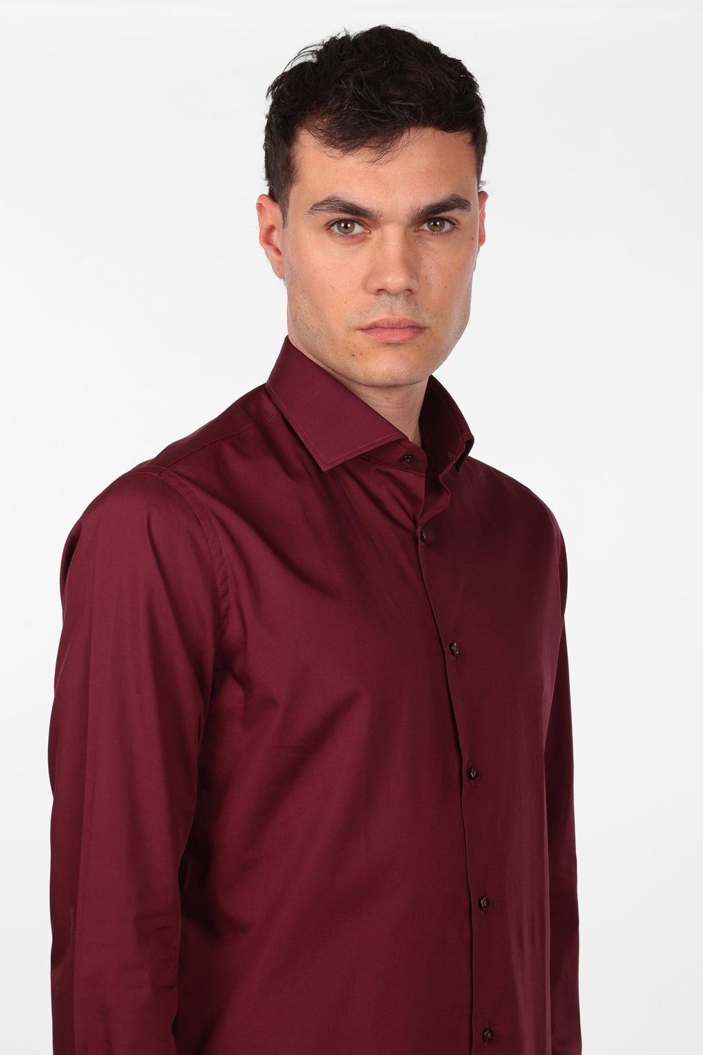 Camicia 100% cotone tinta unita
