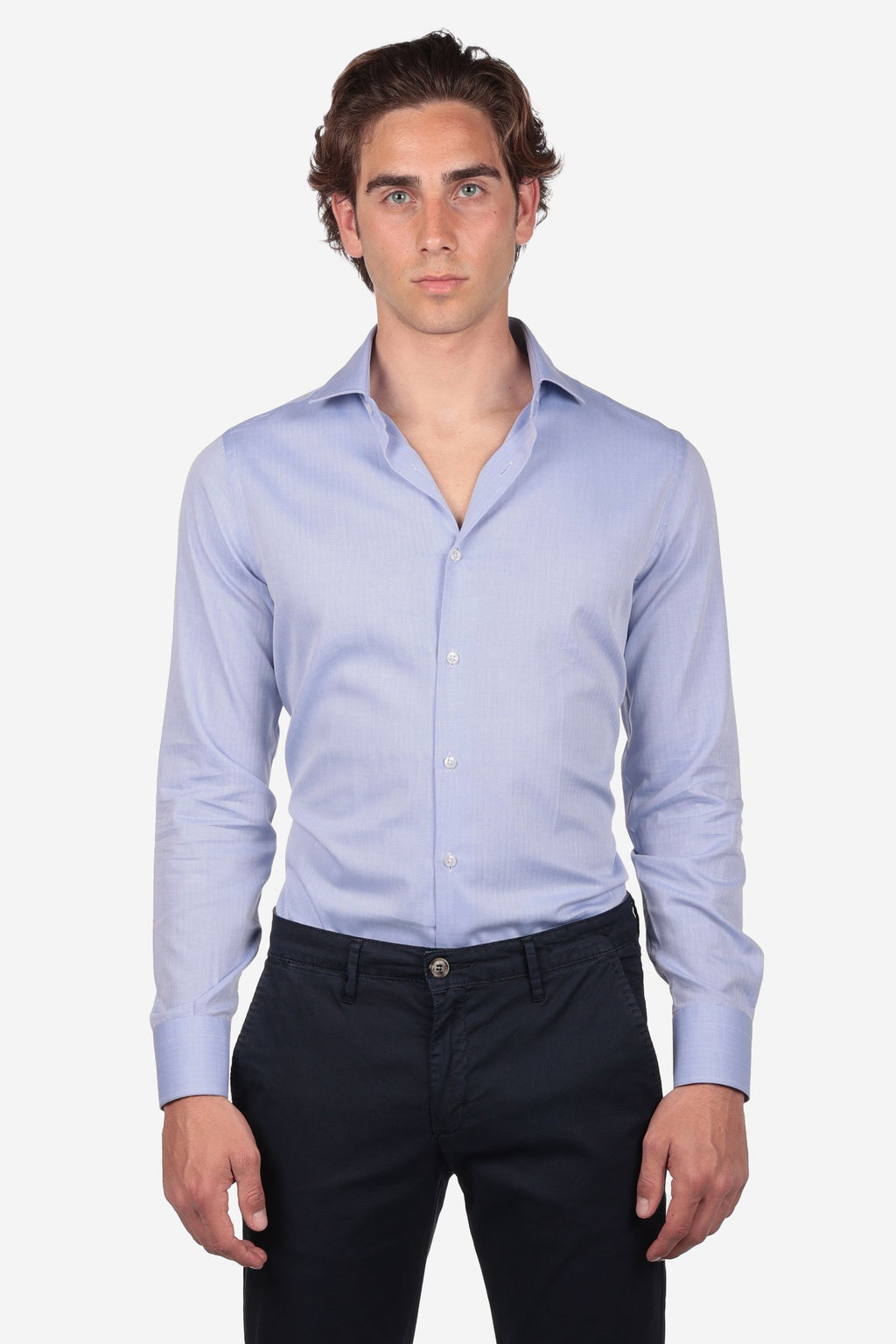 Camicia 100% cotone spiga