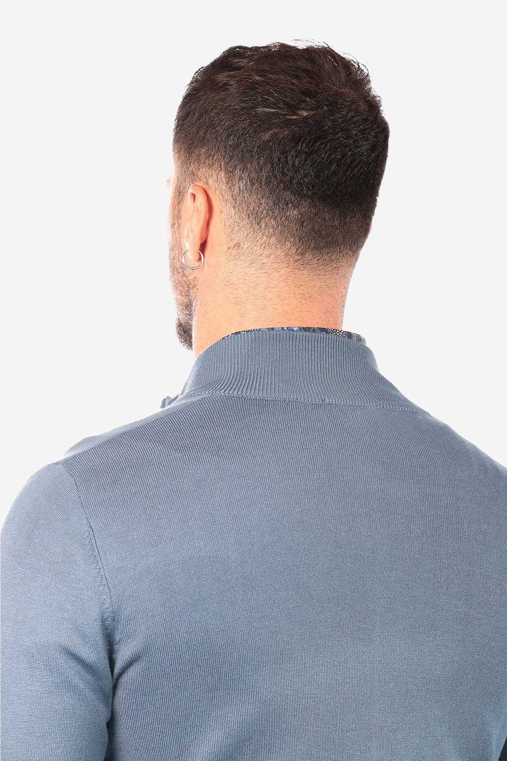 Maglia con zip in viscosa