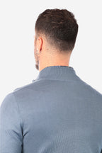 Maglia con zip in viscosa