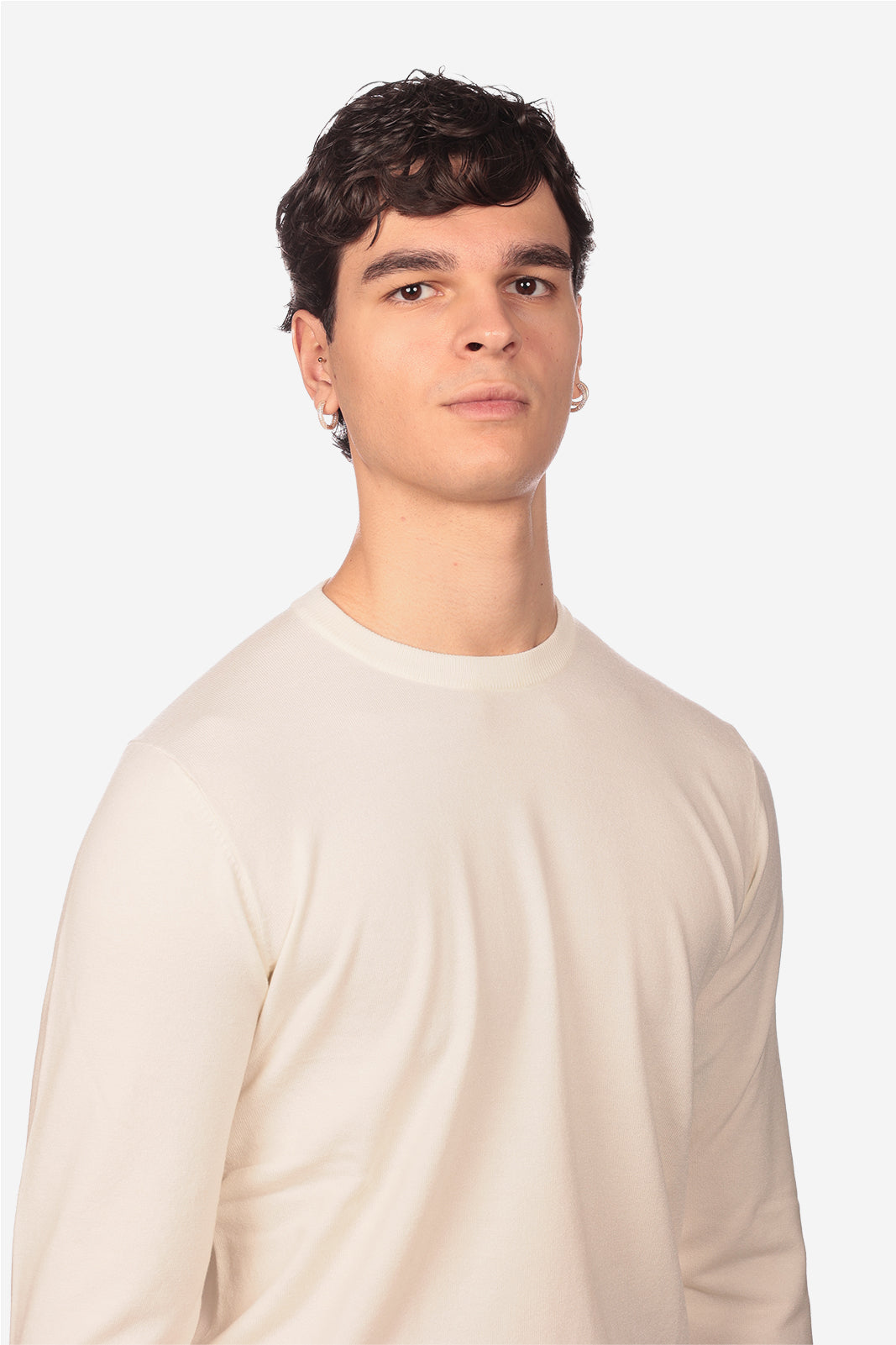Maglia girocollo in viscosa