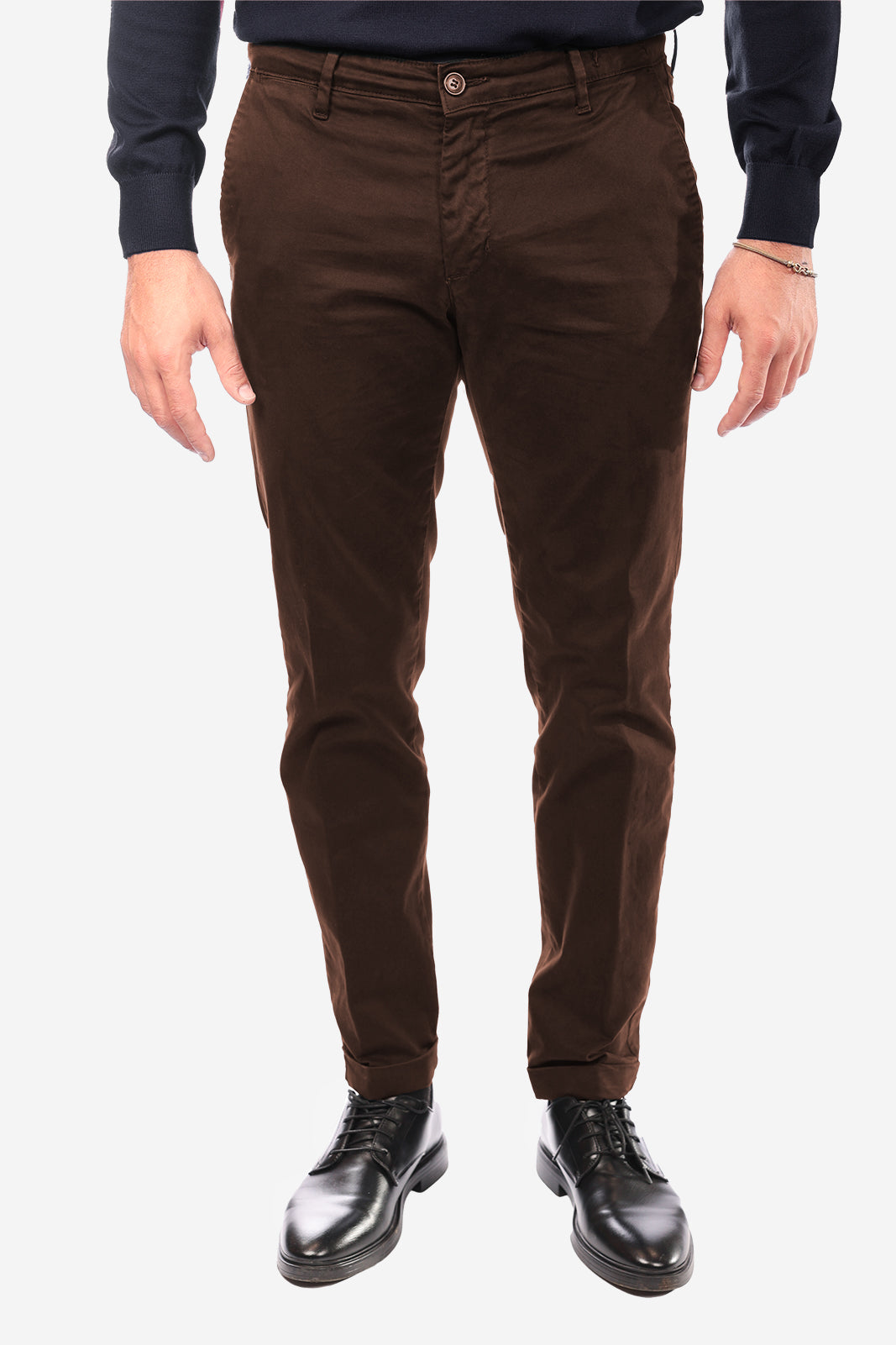 Pantalone in raso di cotone caldo