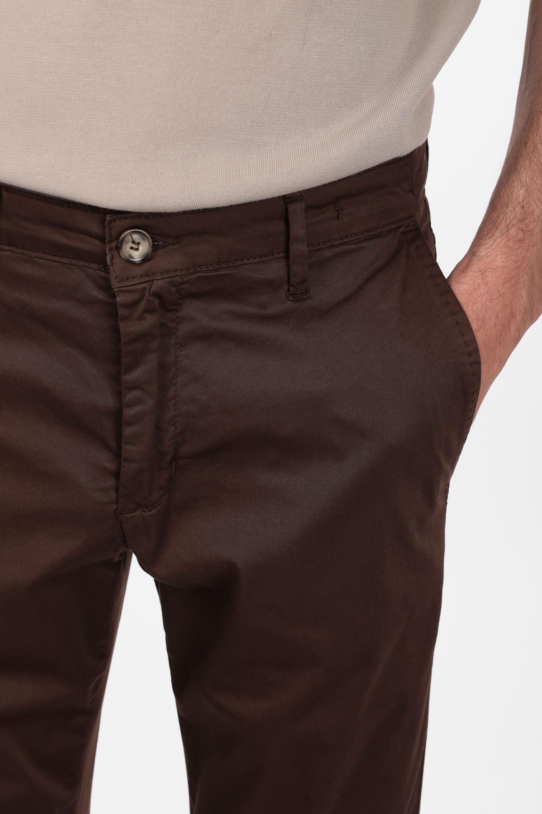 PANTALONE IN RASO DI COTONE