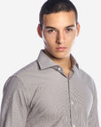 Camicia riga media 100% cotone