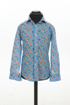 Camicia bambino a fantasia moka