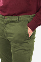 Pantalone in raso di cotone caldo