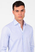 Camicia riga larga in puro cotone