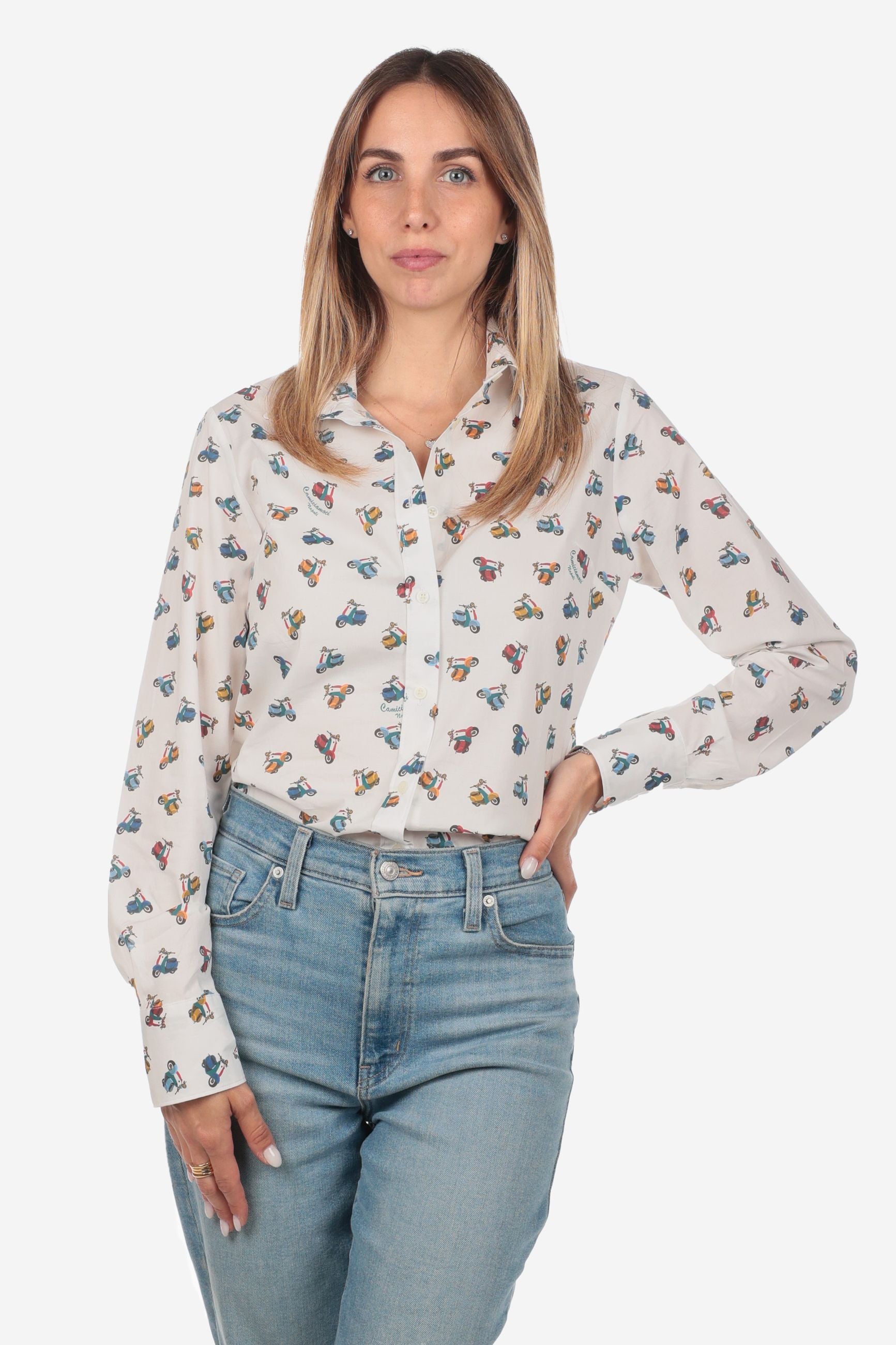 CAMICIA A FANTASIA FACILE STIRO VESPETTA DONNA
