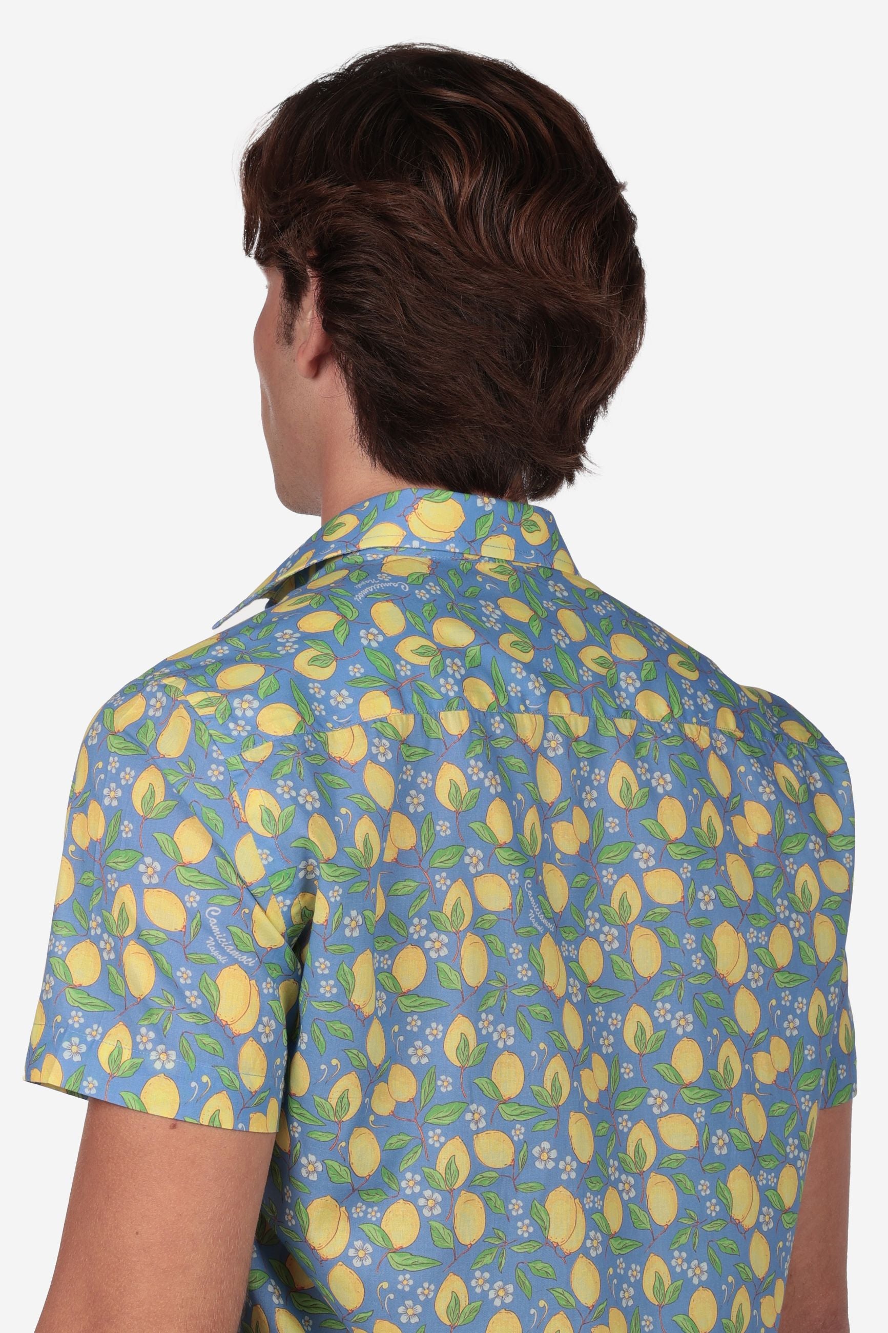 CAMICIA MEZZA MANICA A FANTASIA FACILE STIRO POSITANO