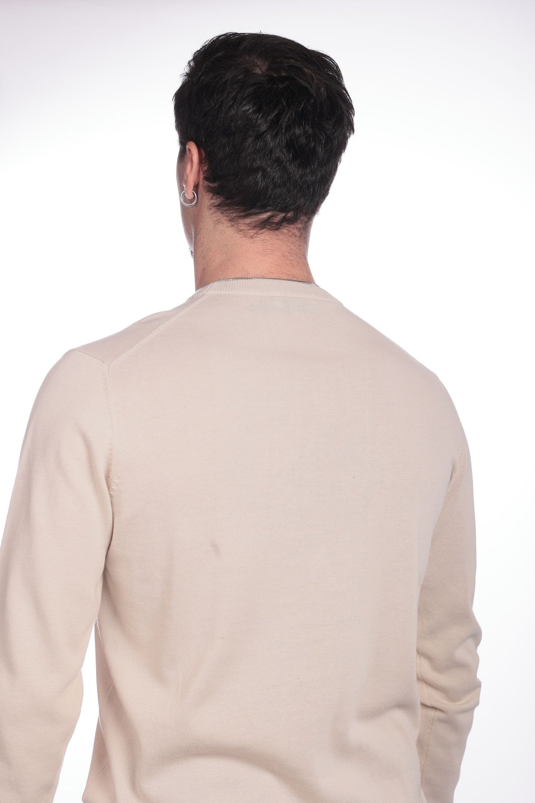 MAGLIA DI FILO IN COTONE MANICA LUNGA