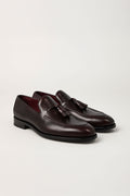 Scarpa in pelle abrasivata con nappa